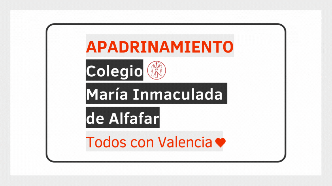 Apadrinamiento del Colegio María Inmaculada de Alfafar